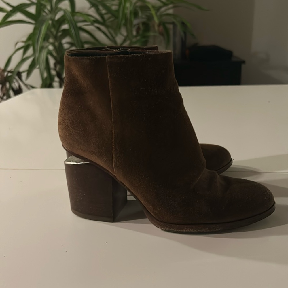 Alexander Wang Gabi Boot in Brown Suède